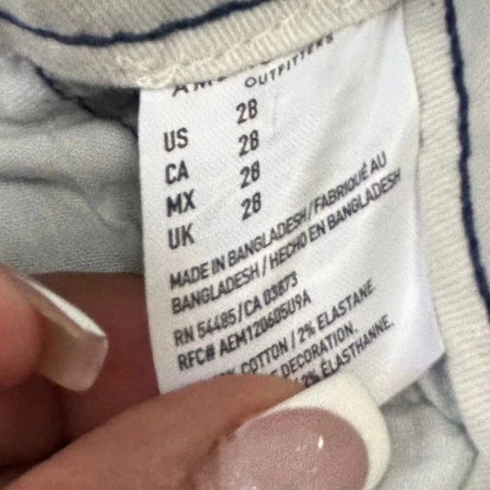 American Eagle Outfitters Slim Fit Flex Chino Shorts Blue Mens‎ Size 28 AE Flex
